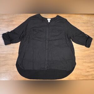 Ava & Viv Black Blouse